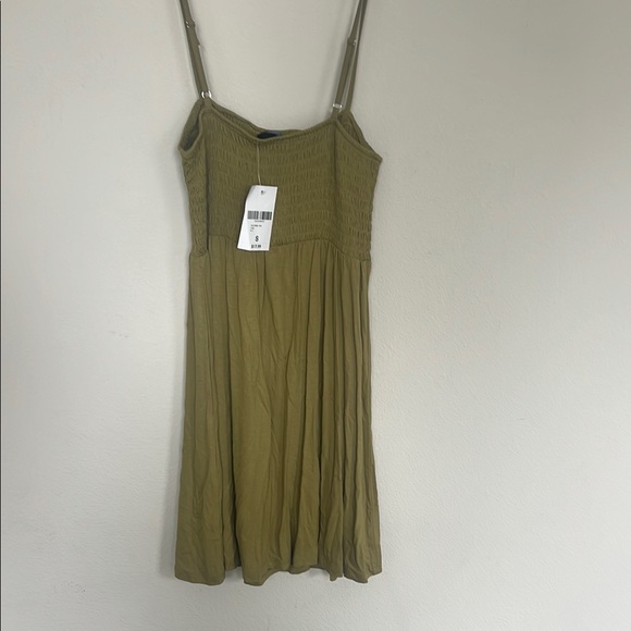 NWT Olive Green Spaghetti Strap Dress - Picture 2 of 3